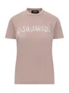 Dsquared2 White Fade Just Right Fit Handwritten Logo T