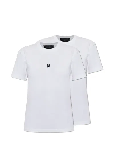 Dsquared2 Just Right Fit T-shirt Twin-pack In White
