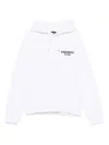 Dsquared2 Cotton White Hoodie With Subtle Logo Detail In White