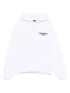 Dsquared2 Cotton White Hoodie With Subtle Logo Detail In White