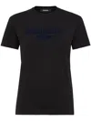 Dsquared2 Perfectly Fitted Short Sleeve Top In Black