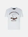 Dsquared2 'just Right' White Cotton T-shirt In White