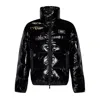 Dsquared2 Black Down Jacket With Logo Patch On The Front In Tech Fabric Man In Black