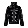 Dsquared2 Black Down Jacket With Logo Patch On The Front In Tech Fabric Man In Black