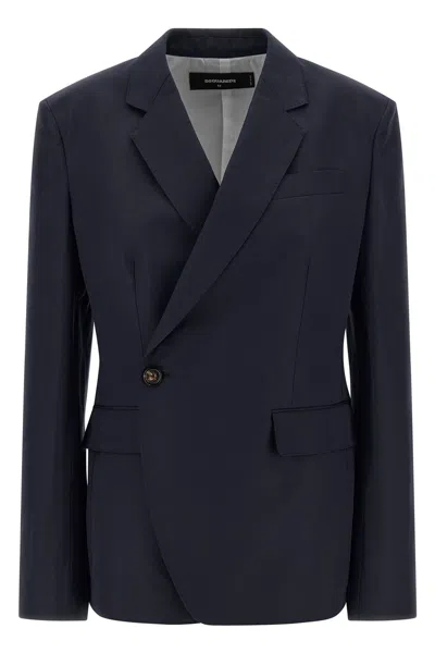 Dsquared2 'kathy' Blazer In Blue