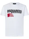 Dsquared2 Cotton Jersey Logo T-shirt In White