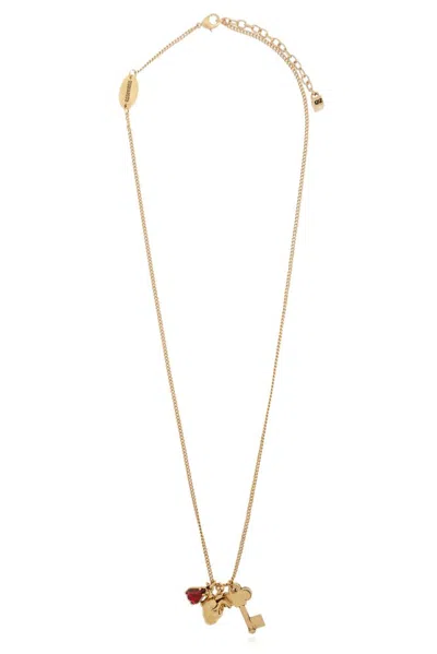 Dsquared2 Key Pendant Necklace In Gold