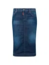 Dsquared2 Kick Midi-rock In Blue