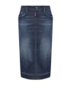 Dsquared2 Kick Mid Skirt In Blue