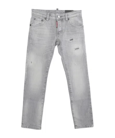 Dsquared2 Kids Clement Denim Jeans In Blue