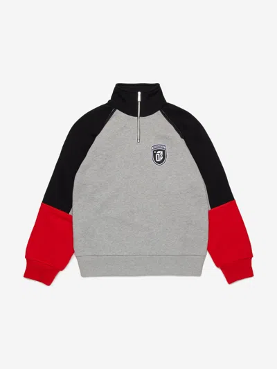 DSQUARED2 DSQUARED2 KIDS COLOURBLOCK HALF ZIP SWEATSHIRT
