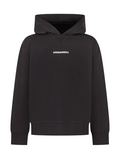 Dsquared2 Kids Dq900 Slouch Fit Kids Sweatshirt In Black