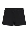 Dsquared2 Kids Drawstring Maple Leaf Casual Shorts In Black