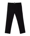 Dsquared2 Kids Elastic Waist Straight-leg Pants In Black