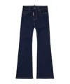 Dsquared2 Kids Flared Slim Fit Jeans In Blue