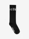 Dsquared2 Logo-jacquard Socks In Black