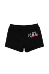 DSQUARED2 DSQUARED2 KIDS ICON PRINTED ELASTICATED WAISTBAND SHORTS