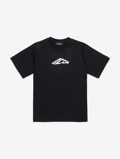 Dsquared2 Kids Icon T-shirt In Black