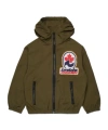 Dsquared2 Kids Invicta  Patch Windbreaker Jacket In Brown