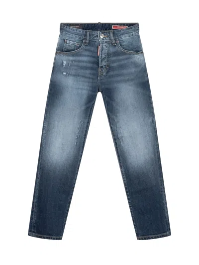 Dsquared2 Kids Kids' Stanislav Denim Jeans In Blue