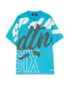 Dsquared2 Kids Letter Printed Drop Shoulder T-shirt In Blue