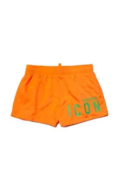 Dsquared2 Kids Logo In Orange