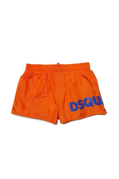 Dsquared2 Kids Logo In Orange
