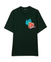 Dsquared2 Kids Logo Patch Crewneck T-shirt In Black