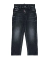 Dsquared2 Kids Logo Patch Distressed Jeans In Black