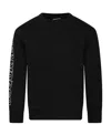 Dsquared2 Kids Logo Printed Crewneck Sweatshirt In Black