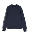 Dsquared2 Kids Logo Printed Crewneck Sweatshirt In Black