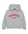 Dsquared2 Kids Logo Printed Hoodie In Gray