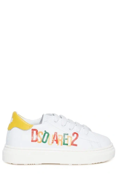 Dsquared2 Kids Logo Printed Low In White