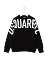 Dsquared2 Kids Logo Printed Sweatshirt In Black