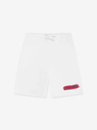 Dsquared2 Kids Logo Shorts In White