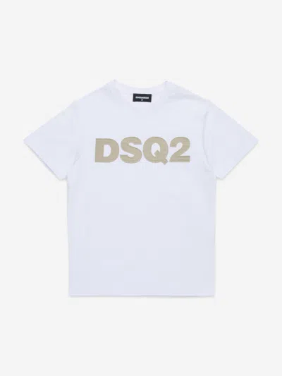 Dsquared2 Kids Logo T-shirt In White