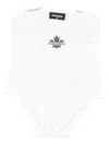 Dsquared2 Kids Long Sleeve Cotton Bodysuit In White