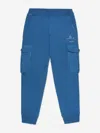 Dsquared2 Kids Maple Leaf Logo Cargo Joggers In Blue