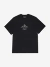 Dsquared2 Kids Maple Leaf Logo T-shirt In Black