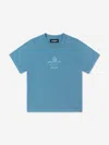Dsquared2 Kids Maple Leaf Logo T-shirt In Blue
