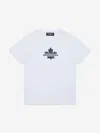Dsquared2 Kids Maple Leaf Logo T-shirt In White