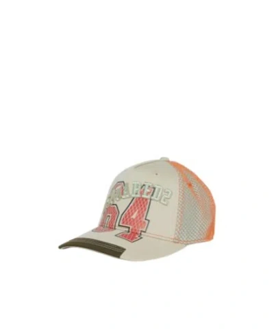 Dsquared2 Kids Mesh Panelled Curved Peak Baseball Cap In White