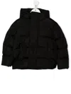 Dsquared2 Logo-print Zip-up Puffer Jacket In Black