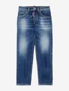 Dsquared2 Stanislav Mid-rise Slim Jeans In Blue