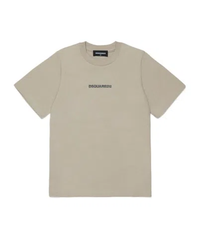 Dsquared2 Kids Slouch Fit Logo T-shirt In Gray