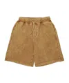 Dsquared2 Kids Sprayed Effect Drawstring Shorts In Brown