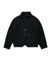 Dsquared2 Kids Stand Collar Button Jacket In Black