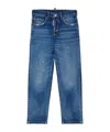 Dsquared2 Kids Straight Leg Distressed Jeans In Blue