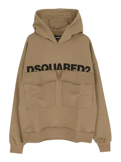 Dsquared2 Kids Sweaters In Beige