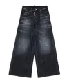 Dsquared2 Kids Traveller Distressed Jeans In Black